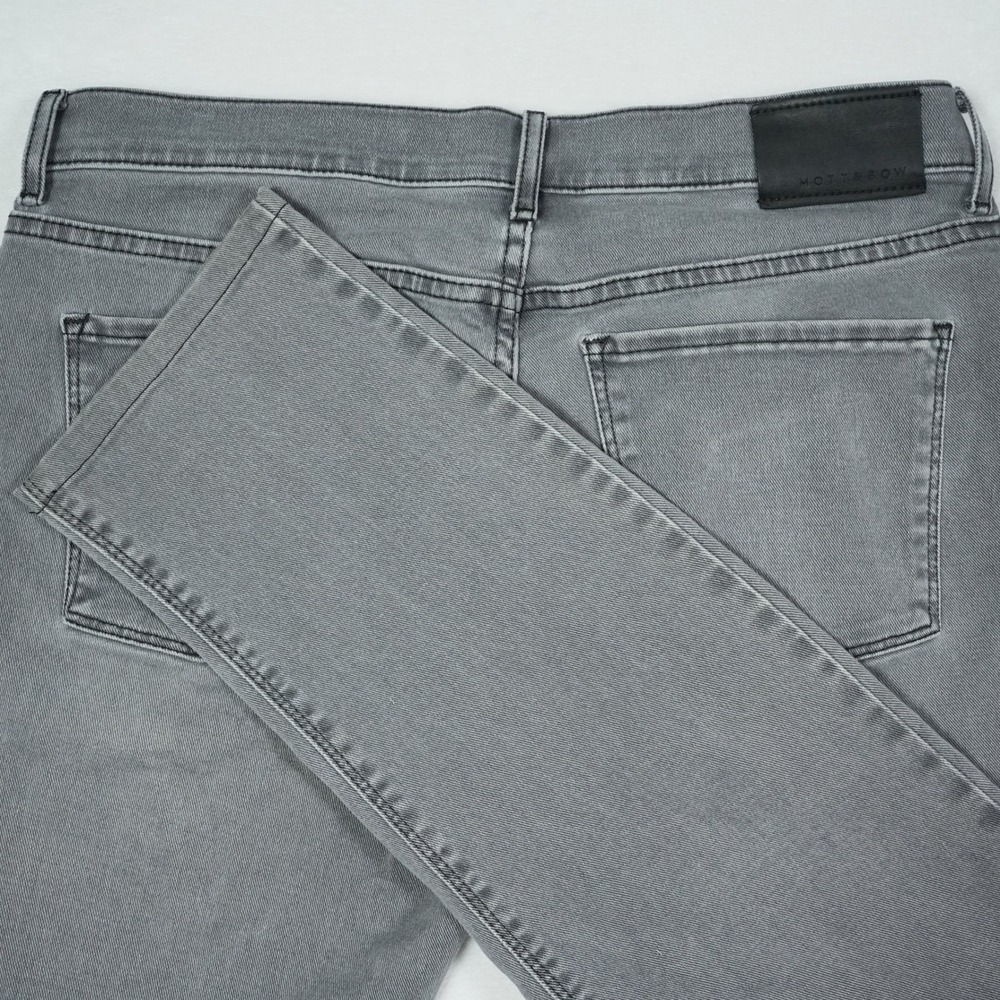 Mott & Bow Mens Slim Stone Fit Gray Denim Jeans 34x30 (Fits 34x26) Stretch